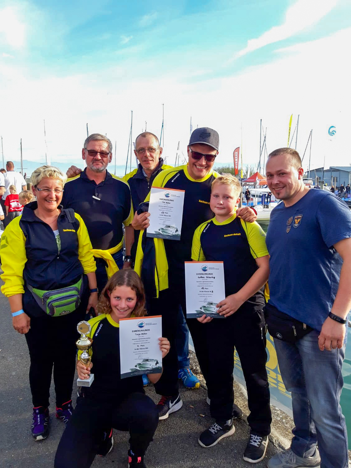 Team Sachsen-Anhalt - 38. Deutsche Meisterschaft im Schlauchbootslalom 2019 in Friedrichshafen